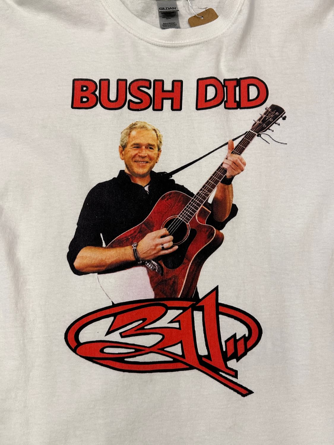 Gildan Bush Did 빈티지 반팔티 XL 상품이미지3
