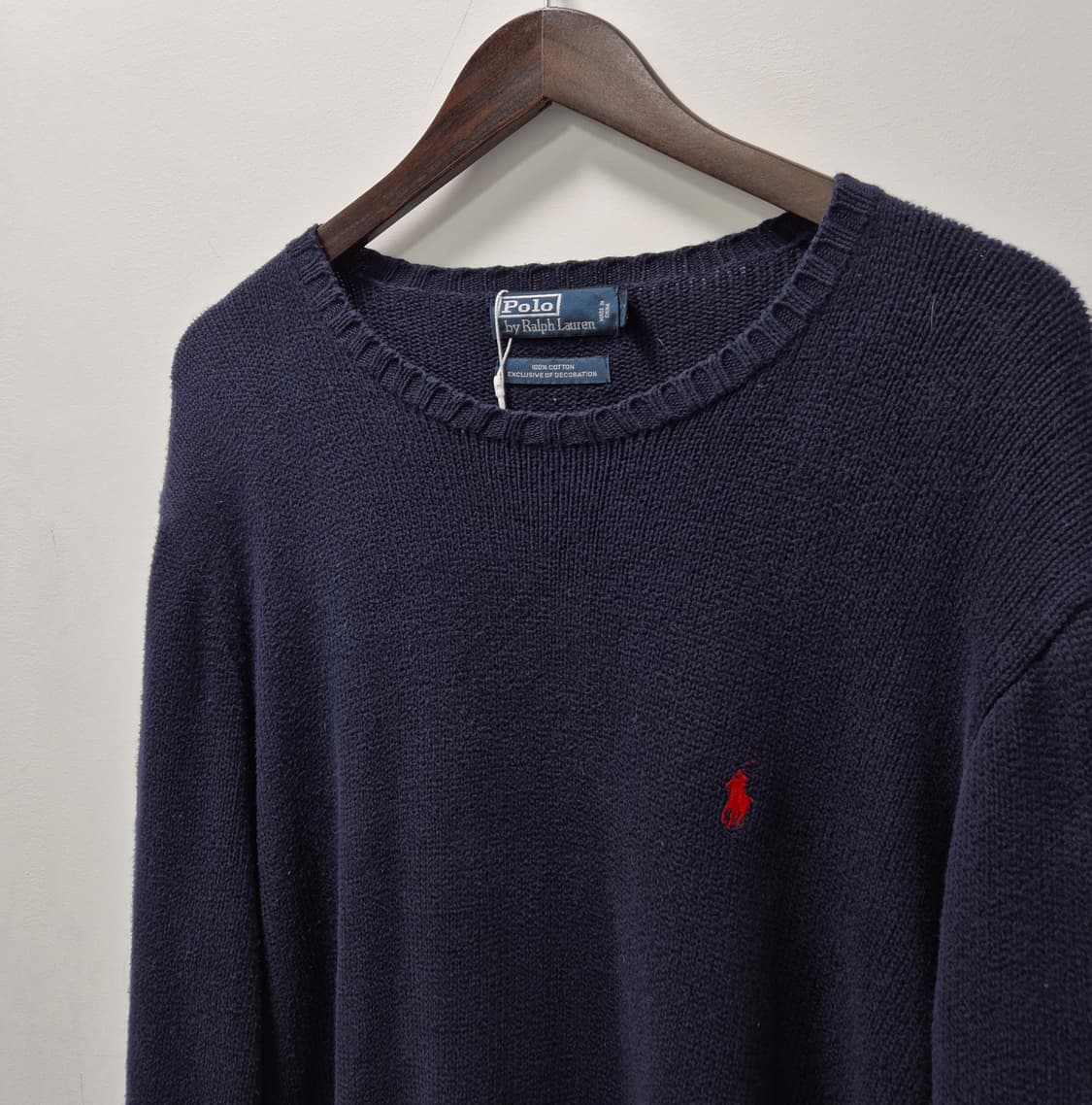 폴로랄프로렌 네이비 레드포니 니트 XL 상품이미지3