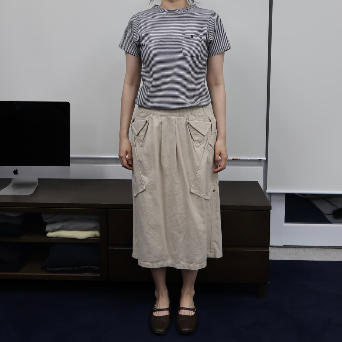 Mercibeaucoup hemp skirt 상품이미지1