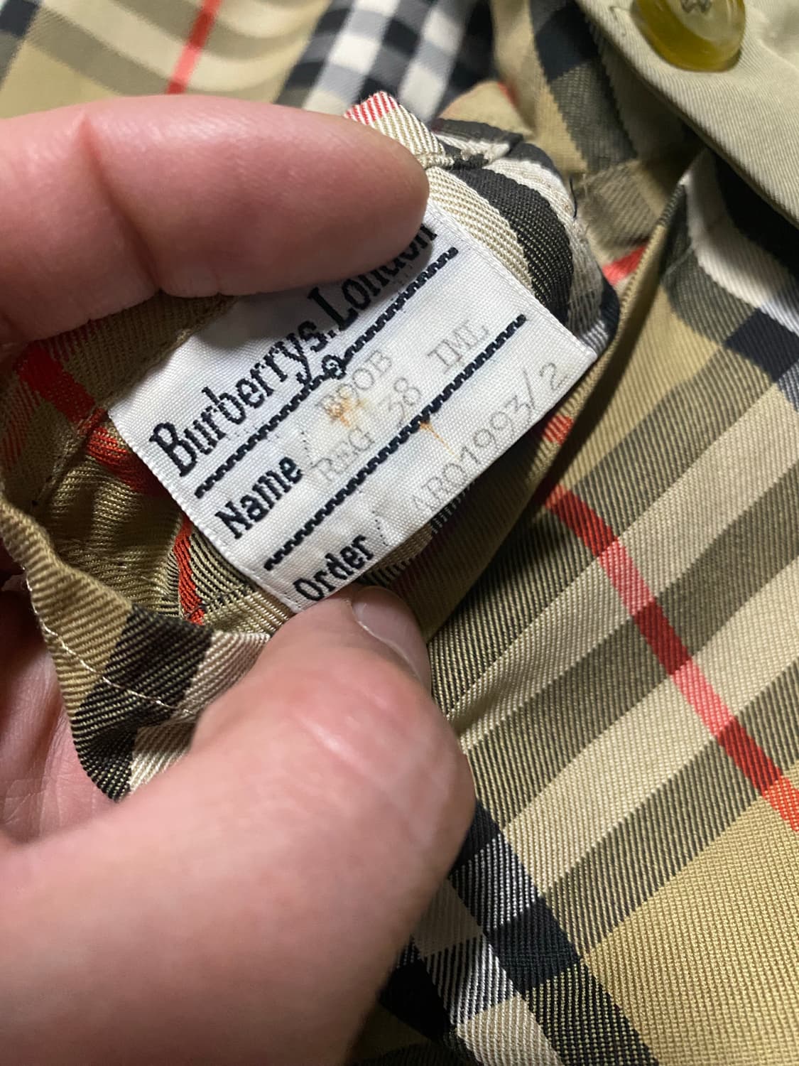 소장품정리. 버버리 원패널 개버딘 트렌치코트 상품이미지5