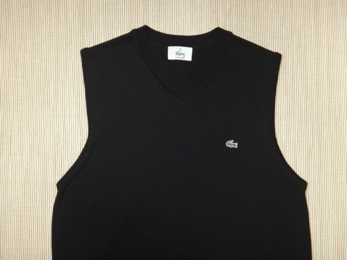 (95size) lacoste 라코스테 여성 브이넥 니트 조끼 상품이미지3