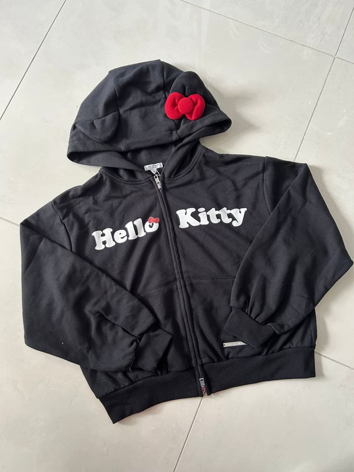 HELLO KITTY ZIPUP SHORT HOODIE 헬로키티 후드티 상품이미지1