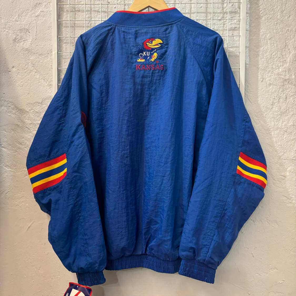 90s 프로 플레이어 올드스쿨 캔자스 제이호크스 웜업 M 상품이미지2