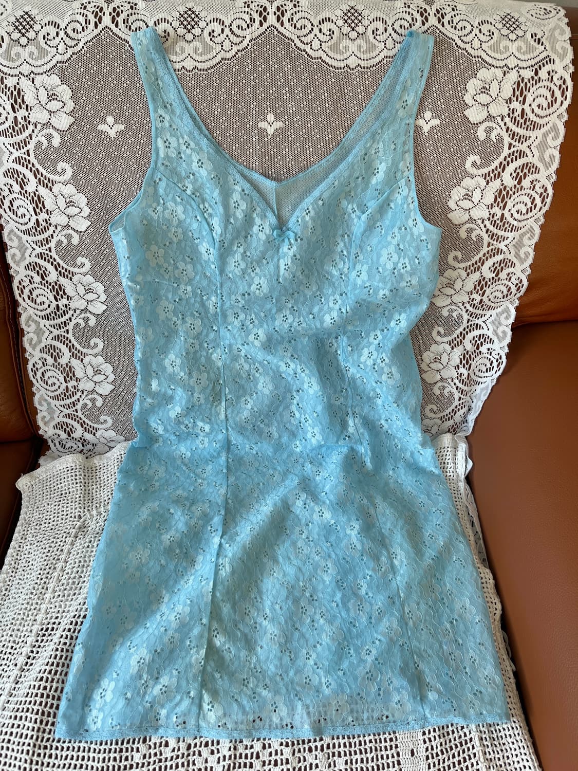 sky blue slip dress 상품이미지1