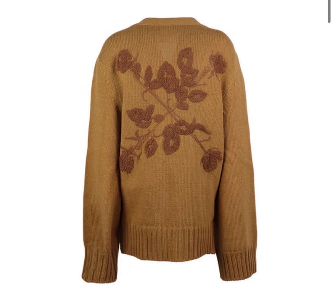 [42] 20FW 오프화이트 플라워 애로우 니트 가디건 브라운 D887 상품이미지3