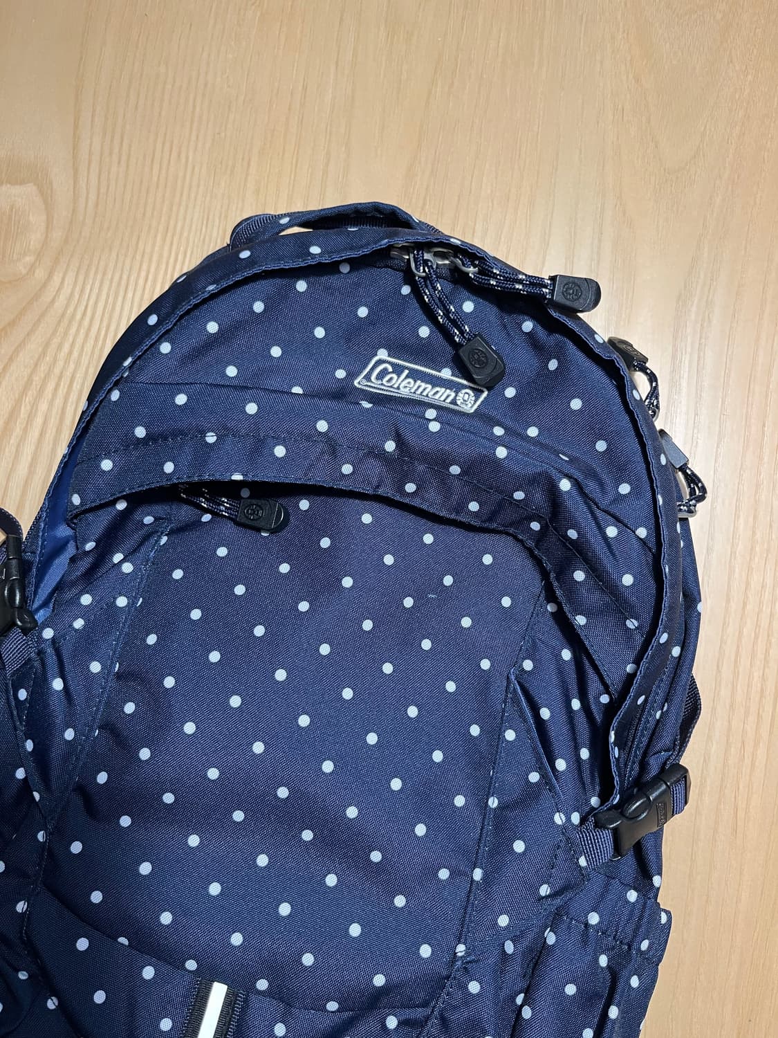 콜맨 도트 네이비 백팩 y2k 모리걸 상품이미지3