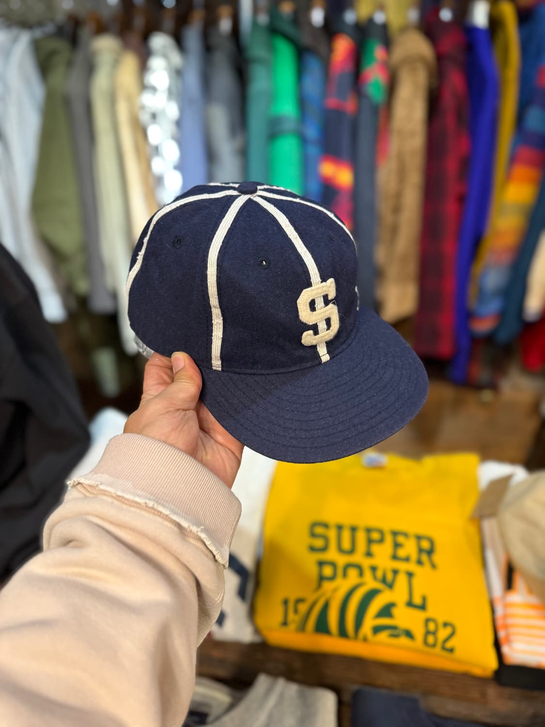 80-90년대 Ebbet Field Wool Baseball Cap 상품이미지7