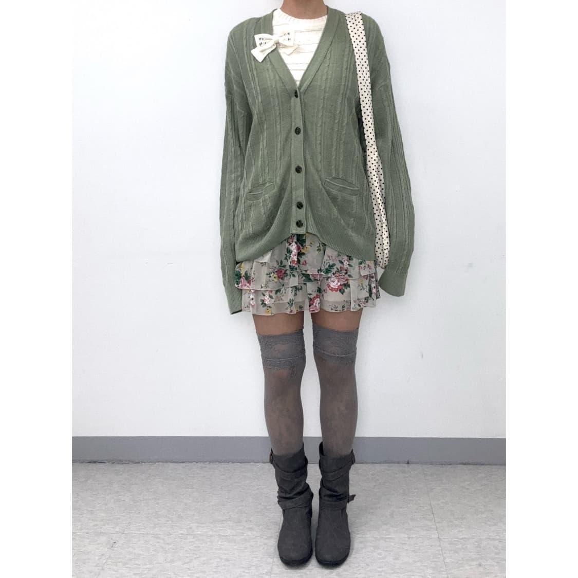 빈티지 플로럴 슬리브리스 스커트 상품이미지3