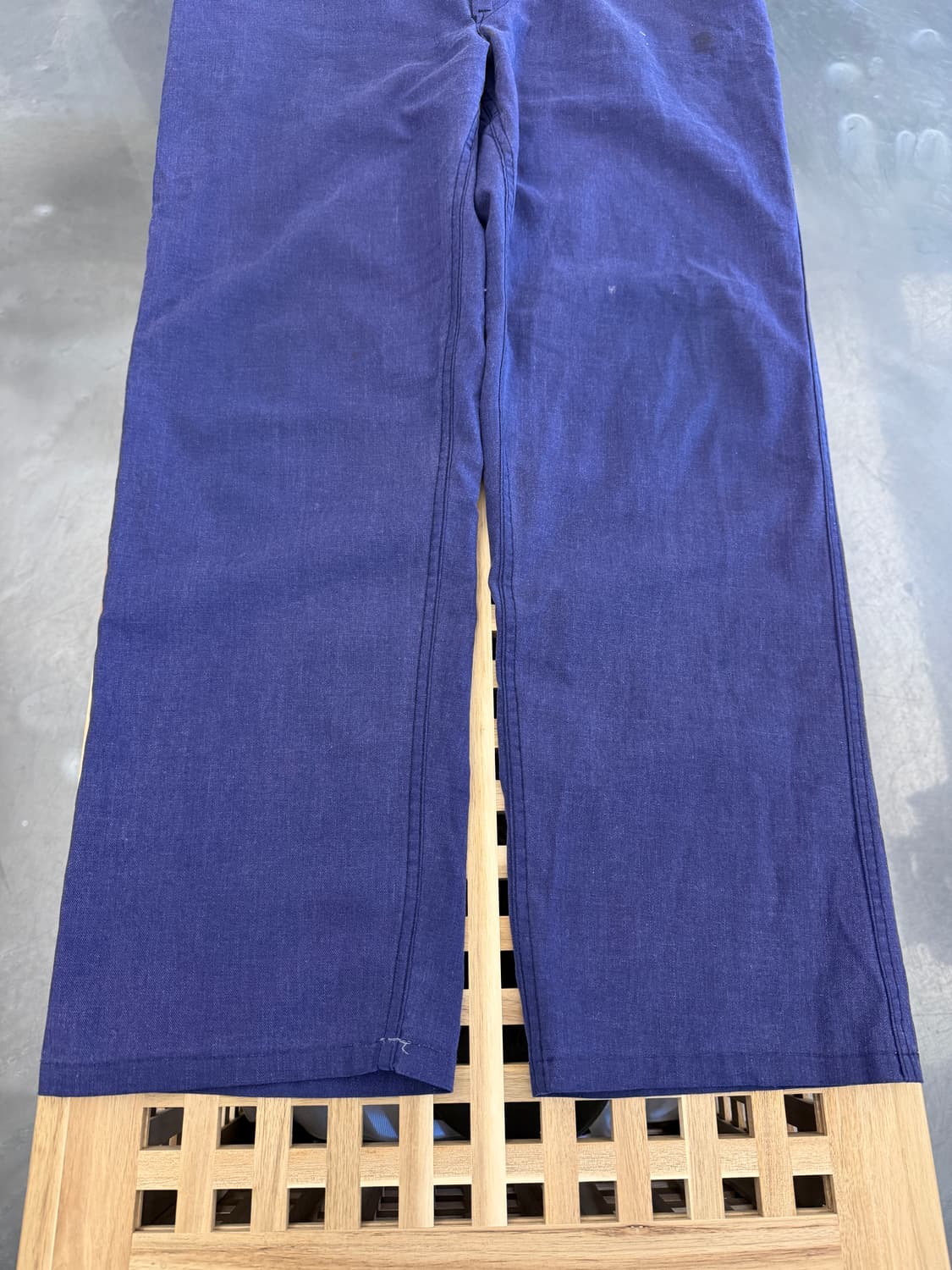 WASHED OLD VINTAGE PURPLE NAVY 프렌치워크팬츠 상품이미지4