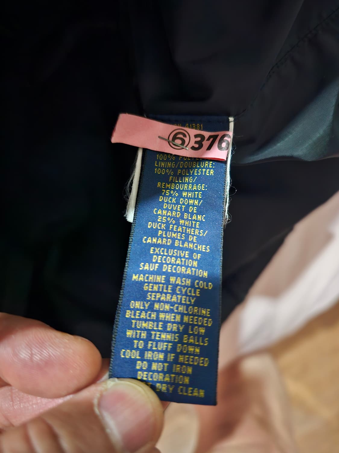 폴로 랄프로렌 블랙 다운패딩   100-105 상품이미지6