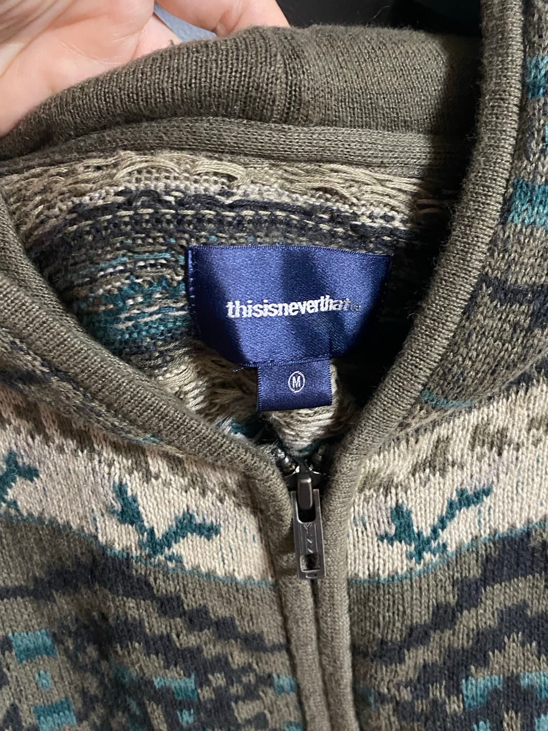 디스이즈 네버댓 스웨트 집업 M 상품이미지4