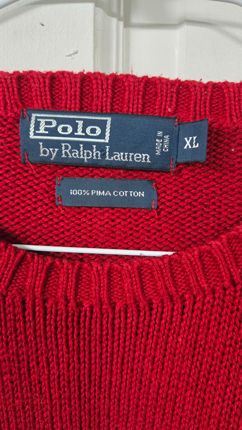 폴로 랄프로렌 피마코튼 니트 XL 상품이미지3