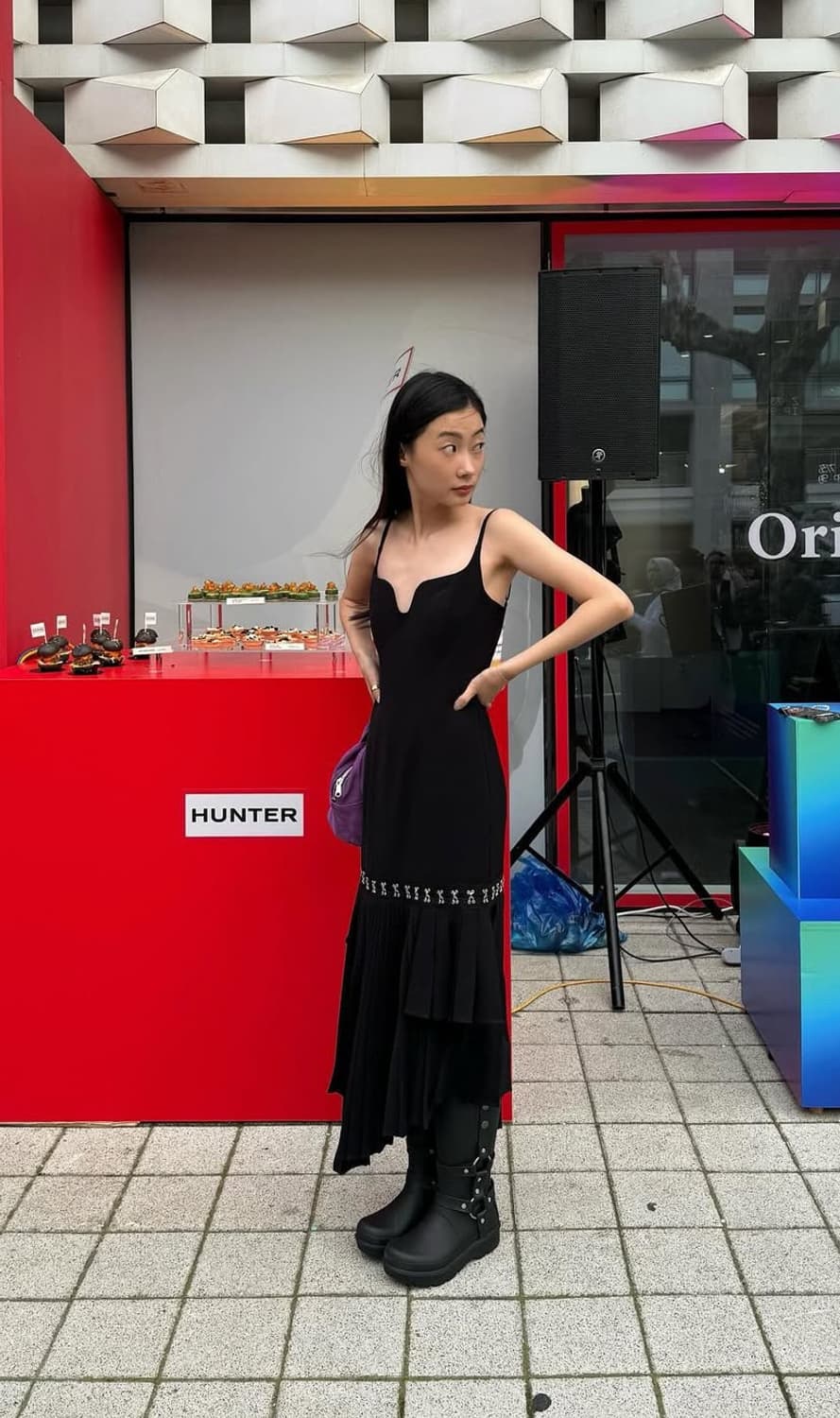 RokhxH&M 레이어드 스커트 어시메트릭 드레스 상품이미지2