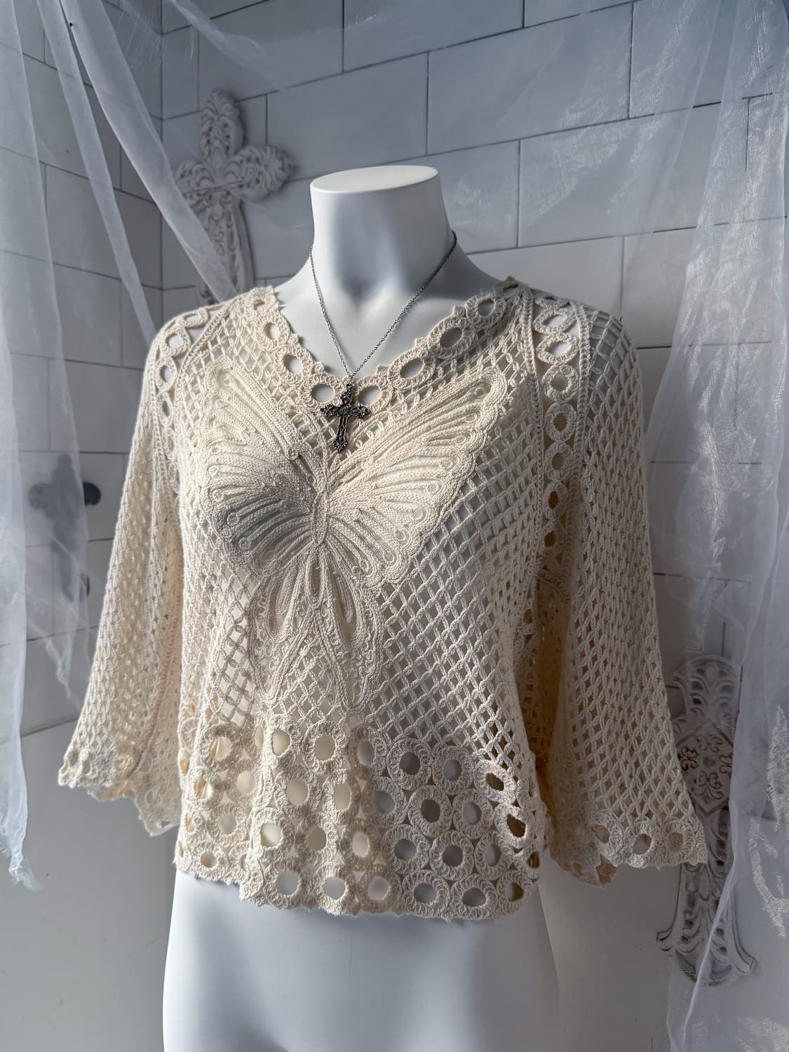 Butterfly Crochet Knit 0318 상품이미지1