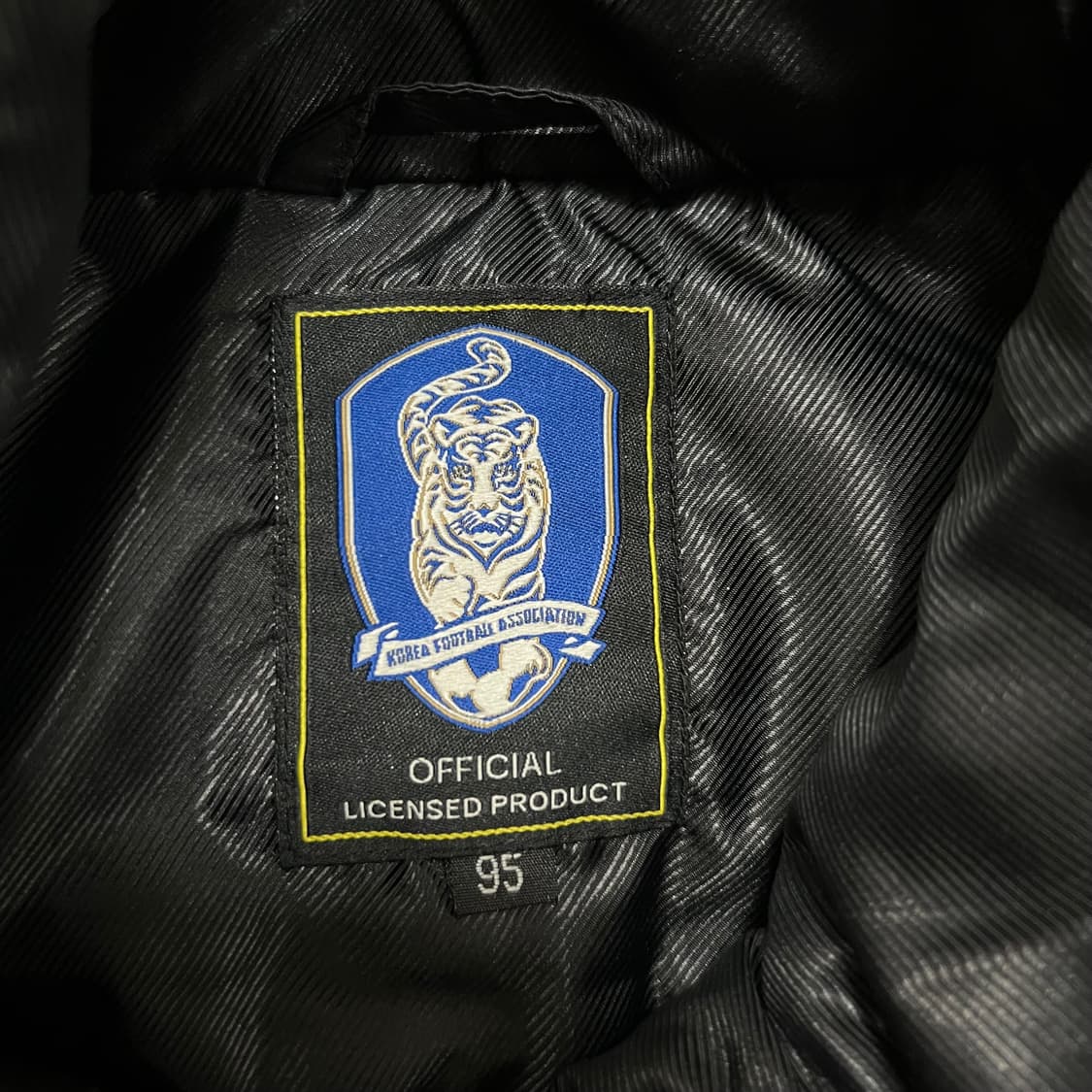 KFA 대한민국 축구 협회 롱패딩 돕바 점퍼 [유광 블랙] M/95 상품이미지7