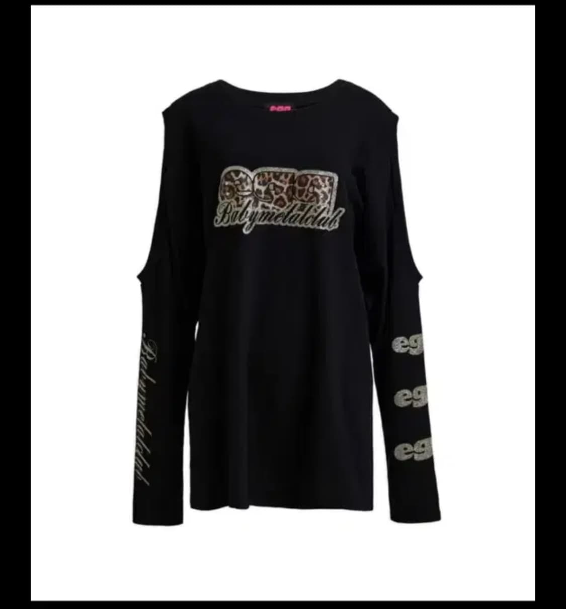베메클 babymetalclub 트윙클 컷 롱슬리브 블랙  상품이미지1