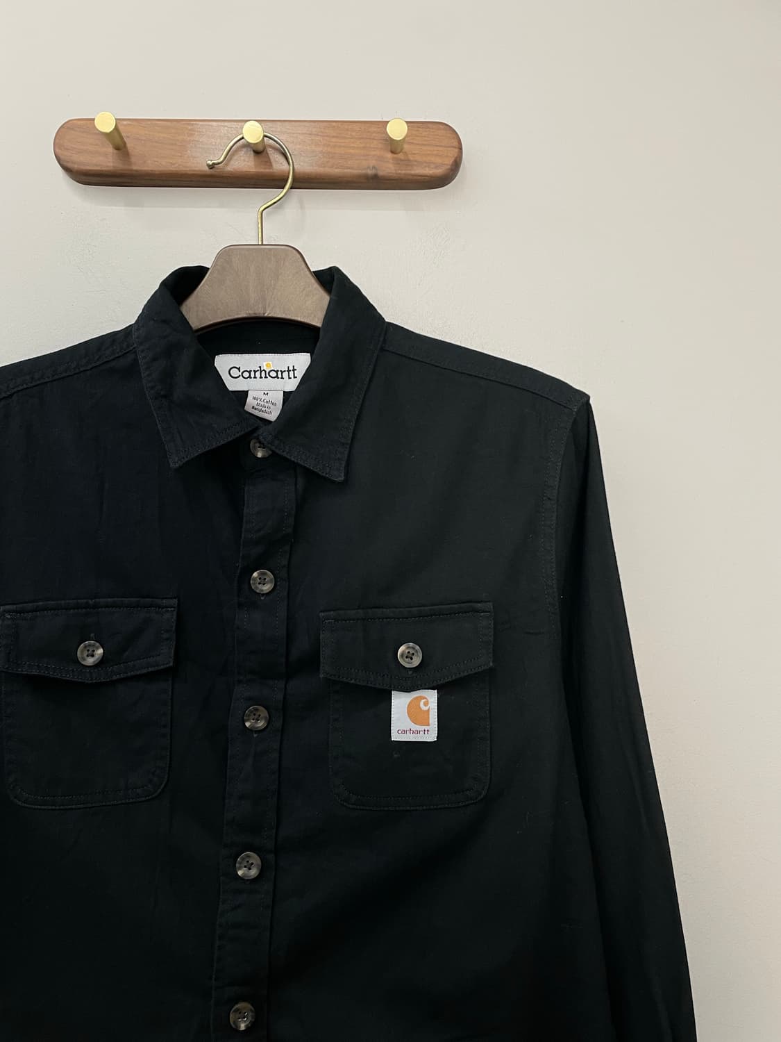 칼하트 블랙 버튼 셔츠 H1986 상품이미지3