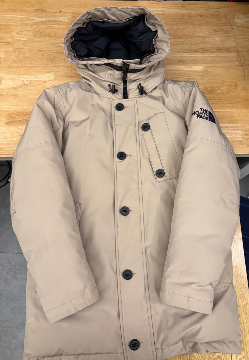 [95] 노스페이스 베이지색 패딩 상품이미지1