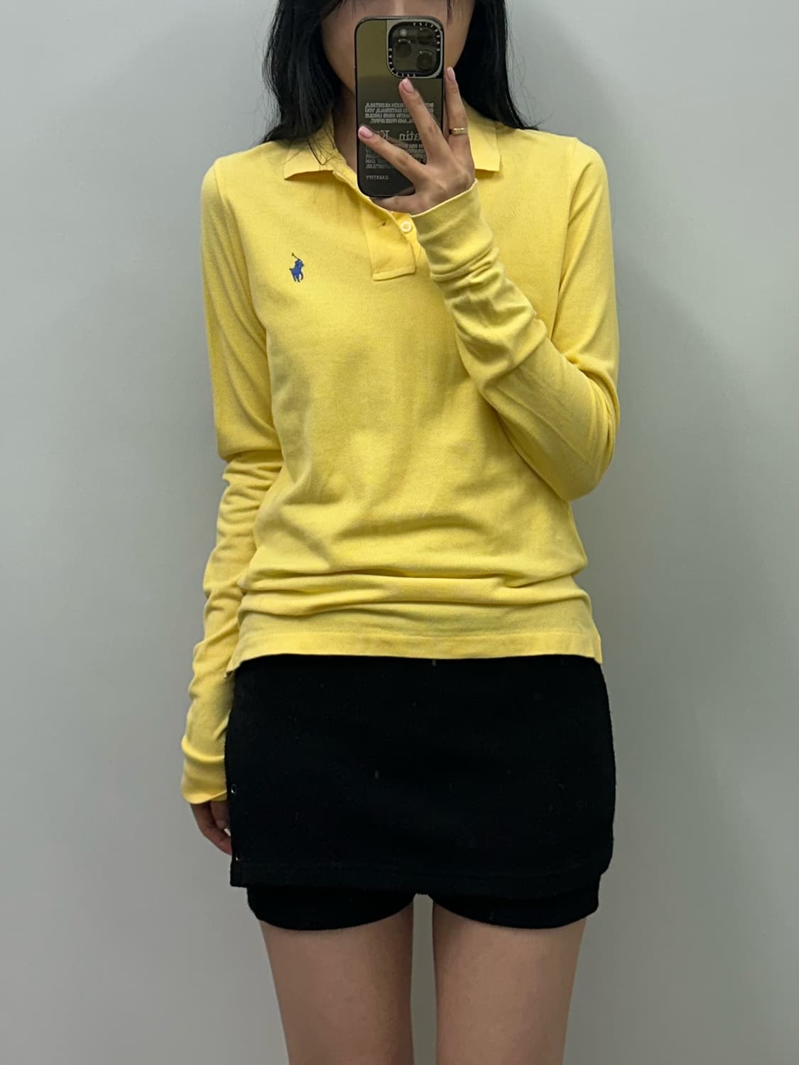 폴로 랄프로렌 옐로우 럭비 긴팔 카라티 상품이미지1