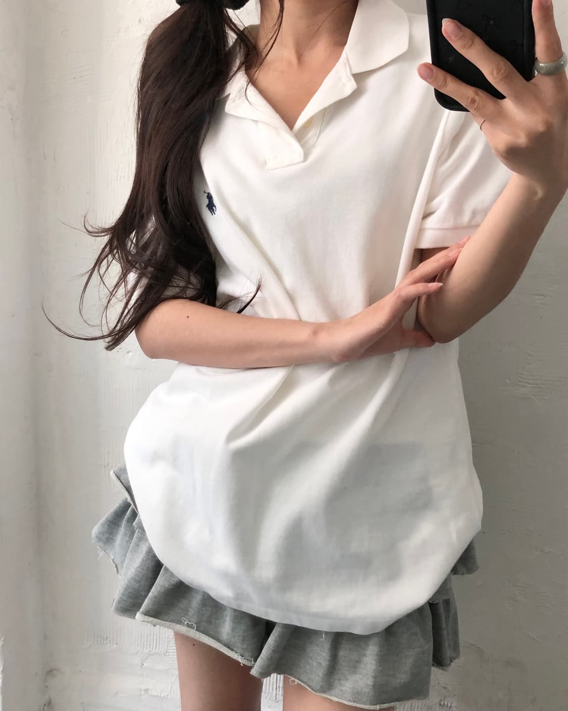 Polo 폴로 랄프로렌 신형 화이트컬러 슬림핏 코튼 PK 카라티셔츠 상품이미지5