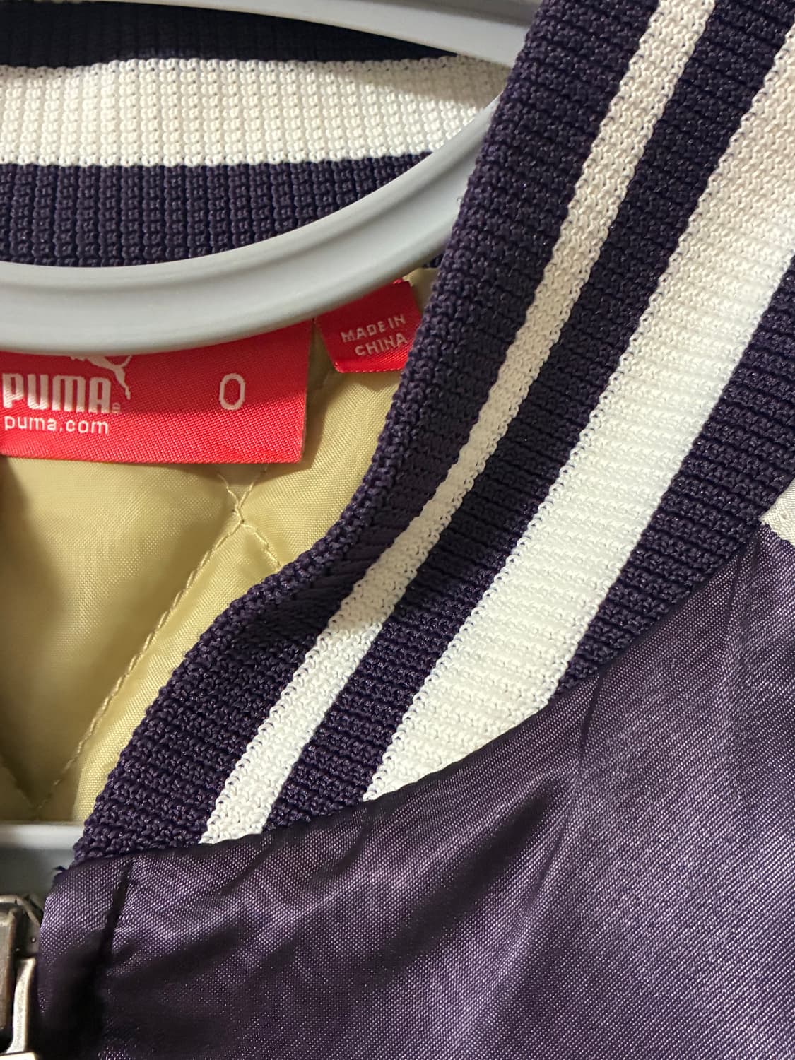 퓨마 퍼플 바시티자켓 상품이미지3