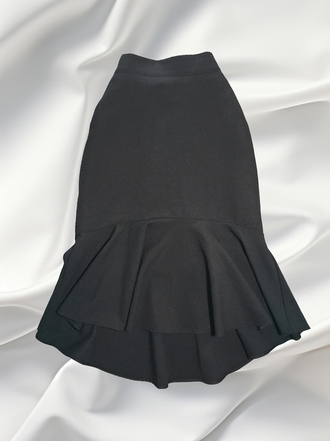 BY THE SHEW 머메이드 언발 블랙 롱스커트 상품이미지1