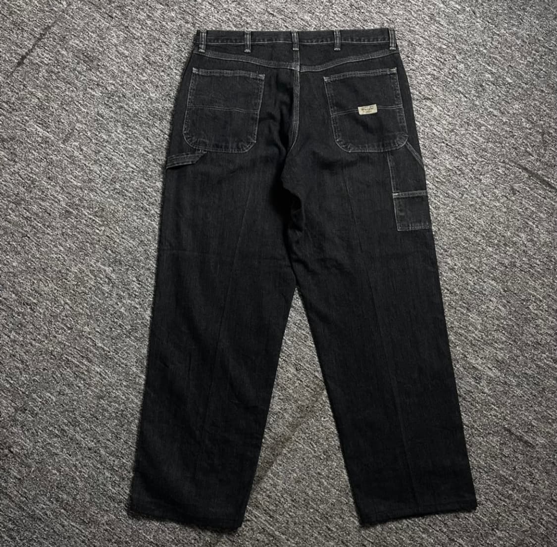 랭글러 USA 블랙 워싱 데님 카펜터 워크 팬츠 상품이미지2