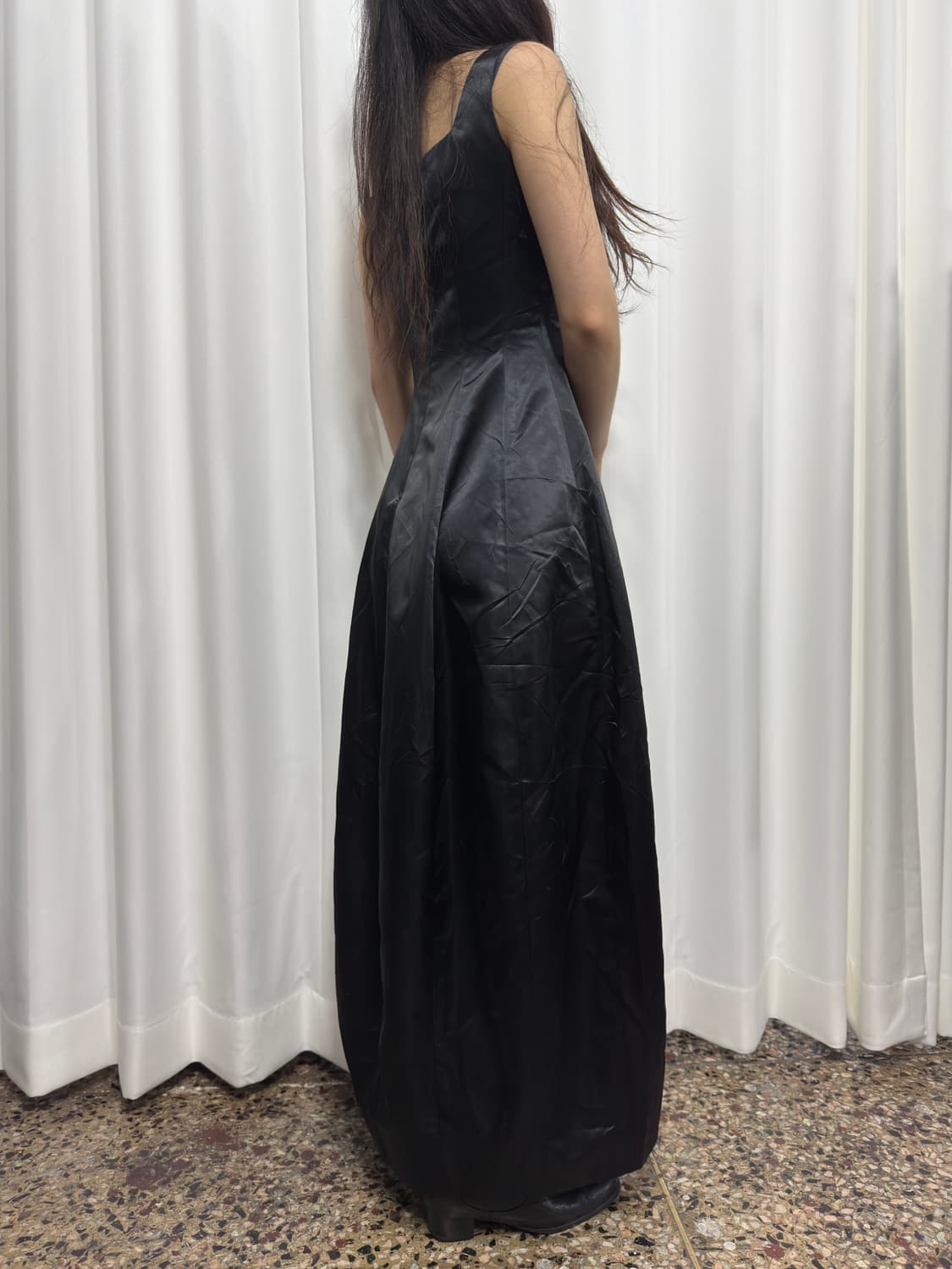 aimer satin dress 상품이미지3