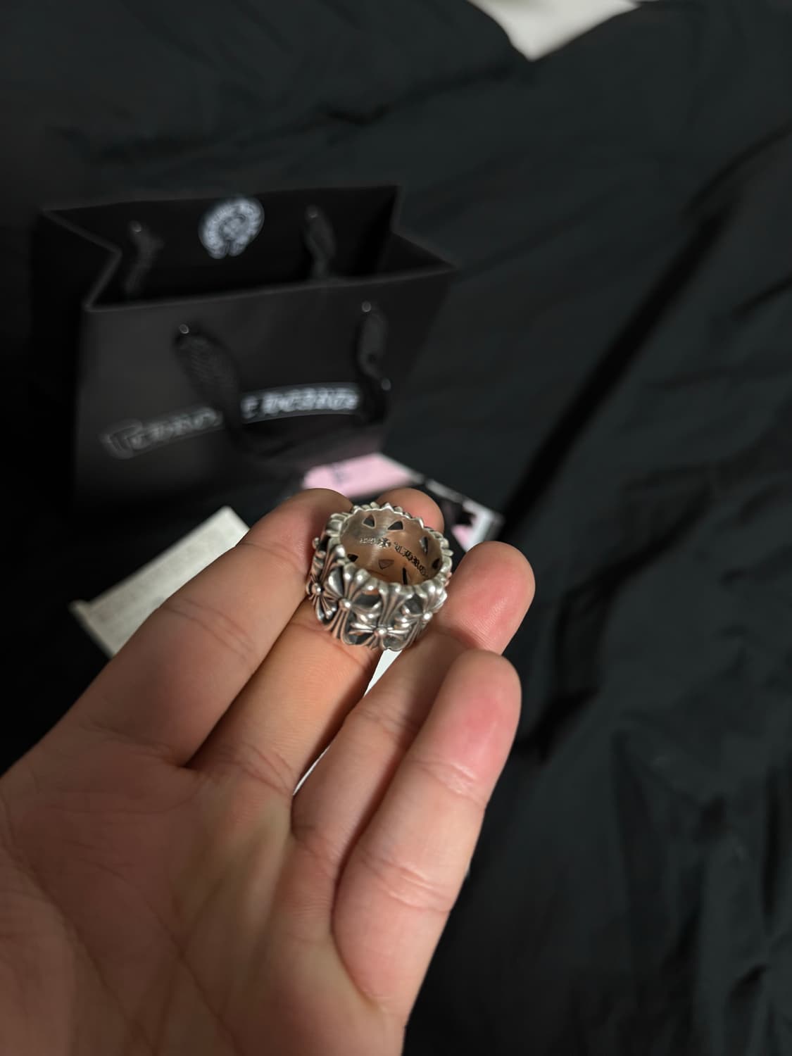 [US8.5] 크롬하츠 세메터리 라운드 링 상품이미지4