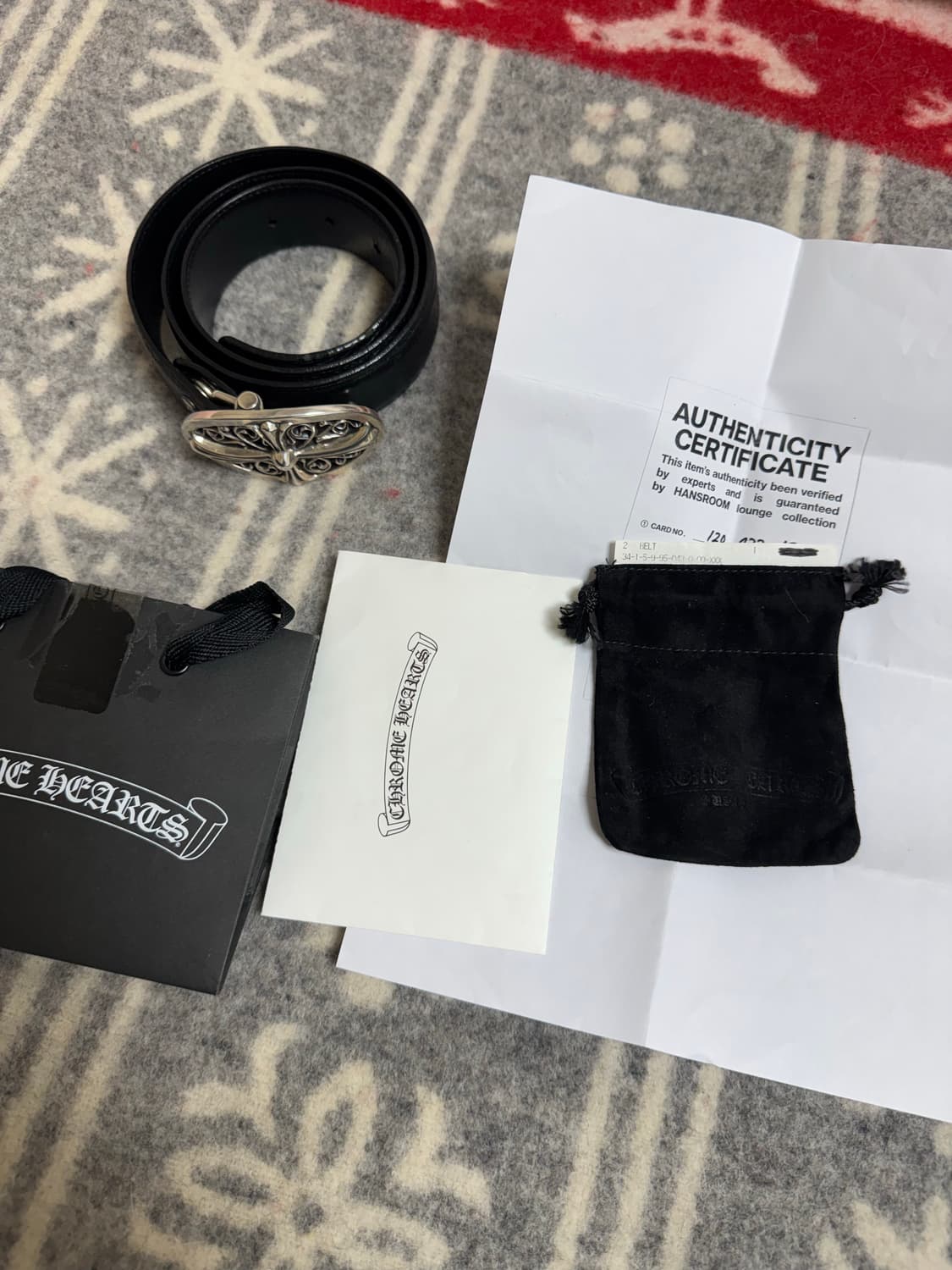 크롬하츠 1.5 클래식오발 벨트 32 상품이미지1