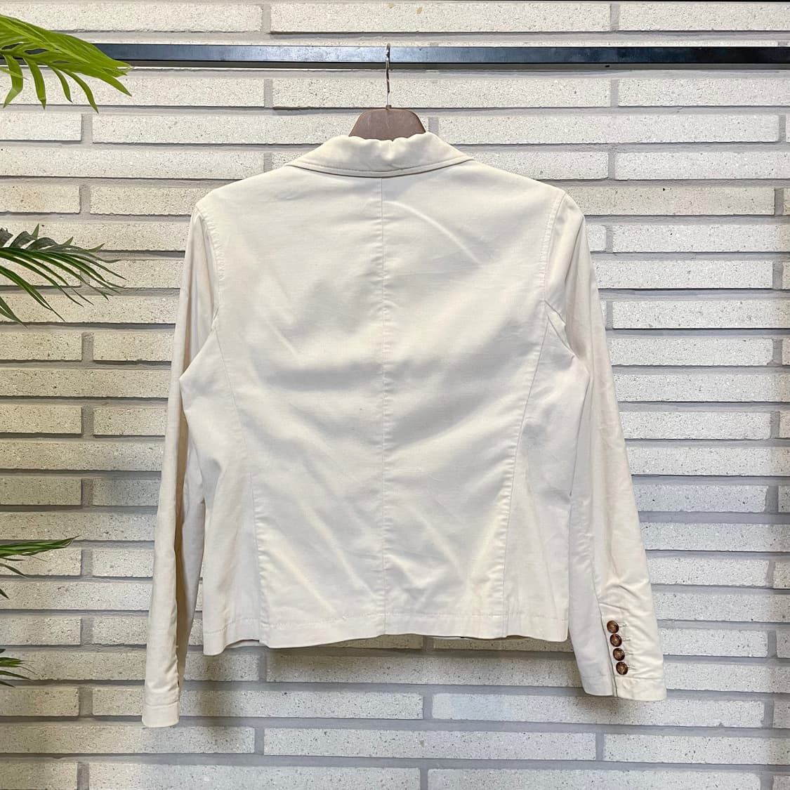 GAP 코듀로이 코튼 블레이저 자켓 쓰리버튼 투포켓 디테일 화이트 상품이미지3