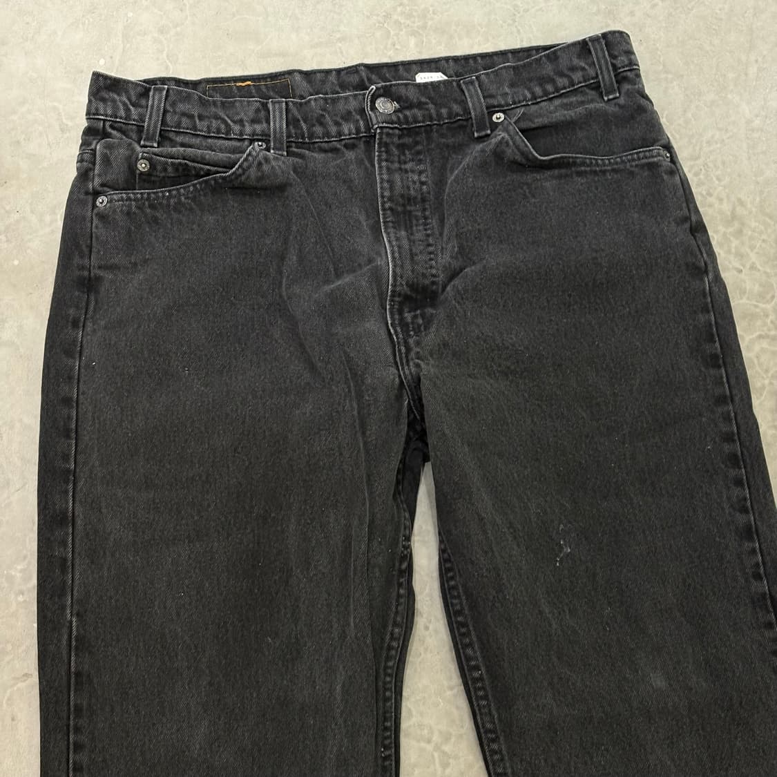 [38/32] USA 🇺🇸 리바이스 505 오렌지 탭 흑청 블랙 상품이미지2