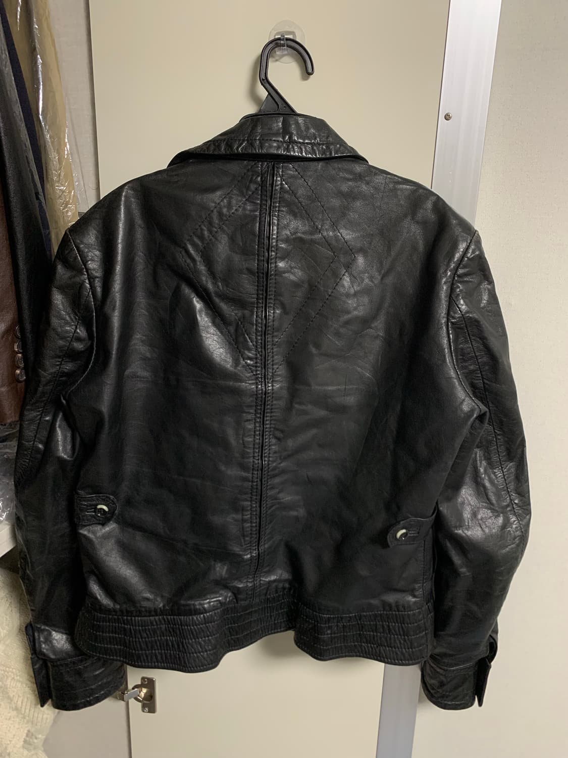 빈티지 램스킨 레더 자켓 38사이즈 상품이미지4