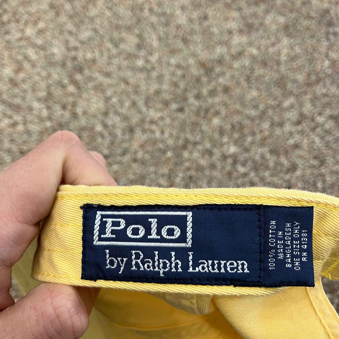 12 폴로 볼캡 모자 옐로우 가죽스트랩 상품이미지4