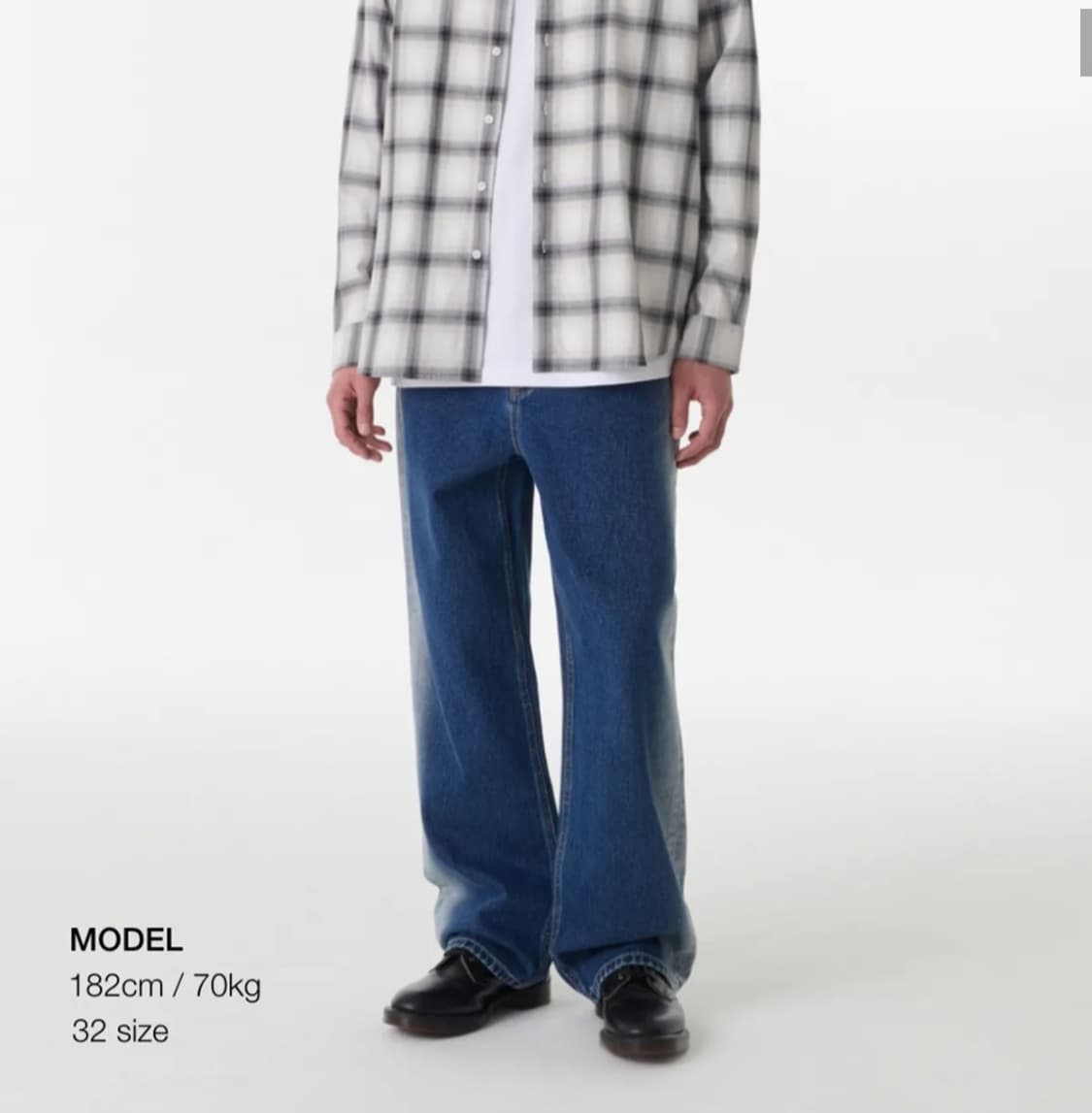 무신사 스탠다드 데님팬츠 새제품 상품이미지1