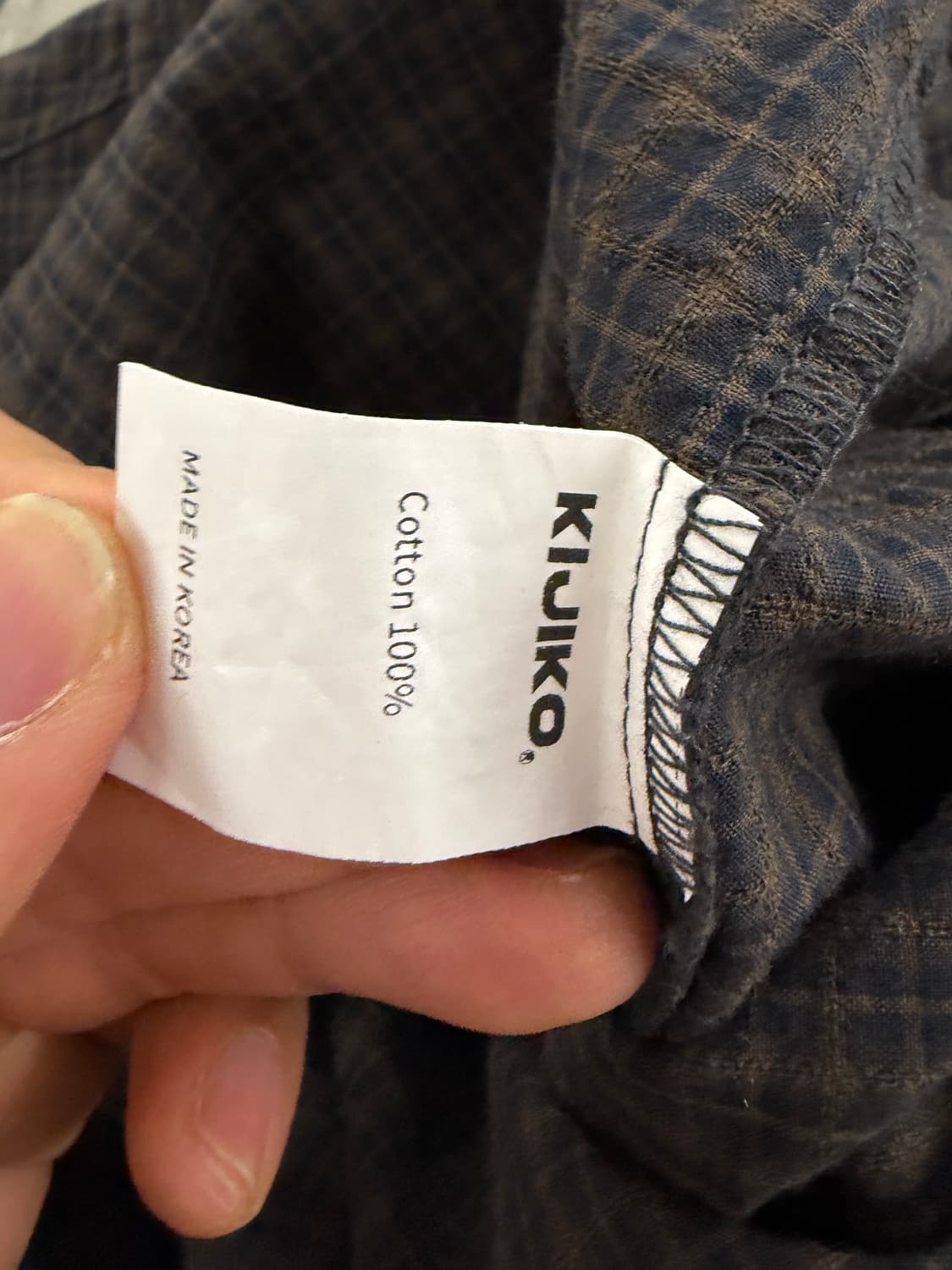 Kijiko check shirt F 상품이미지5