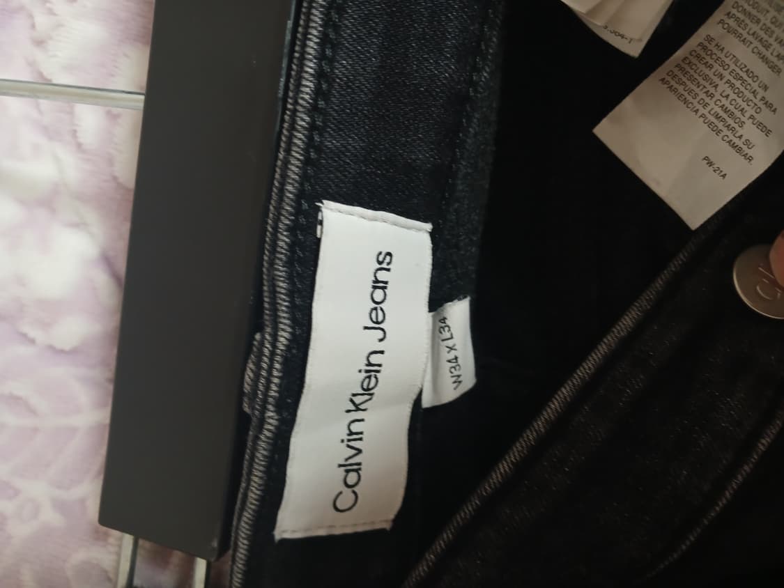 캘빈클라인 블랙 기모 데님 청바지34 상품이미지3