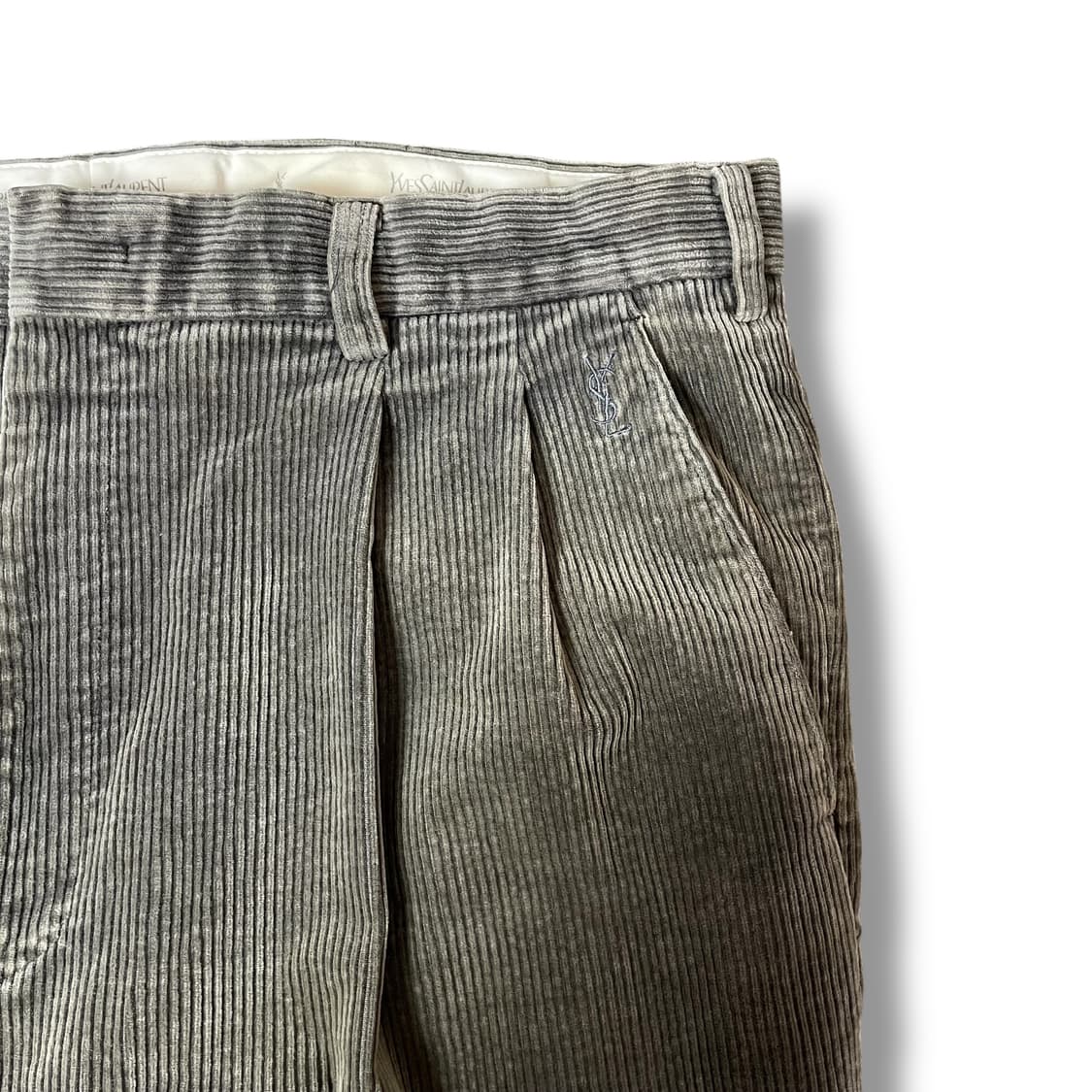 (36) 입생로랑 카키그레이 코듀로이 팬츠 상품이미지3