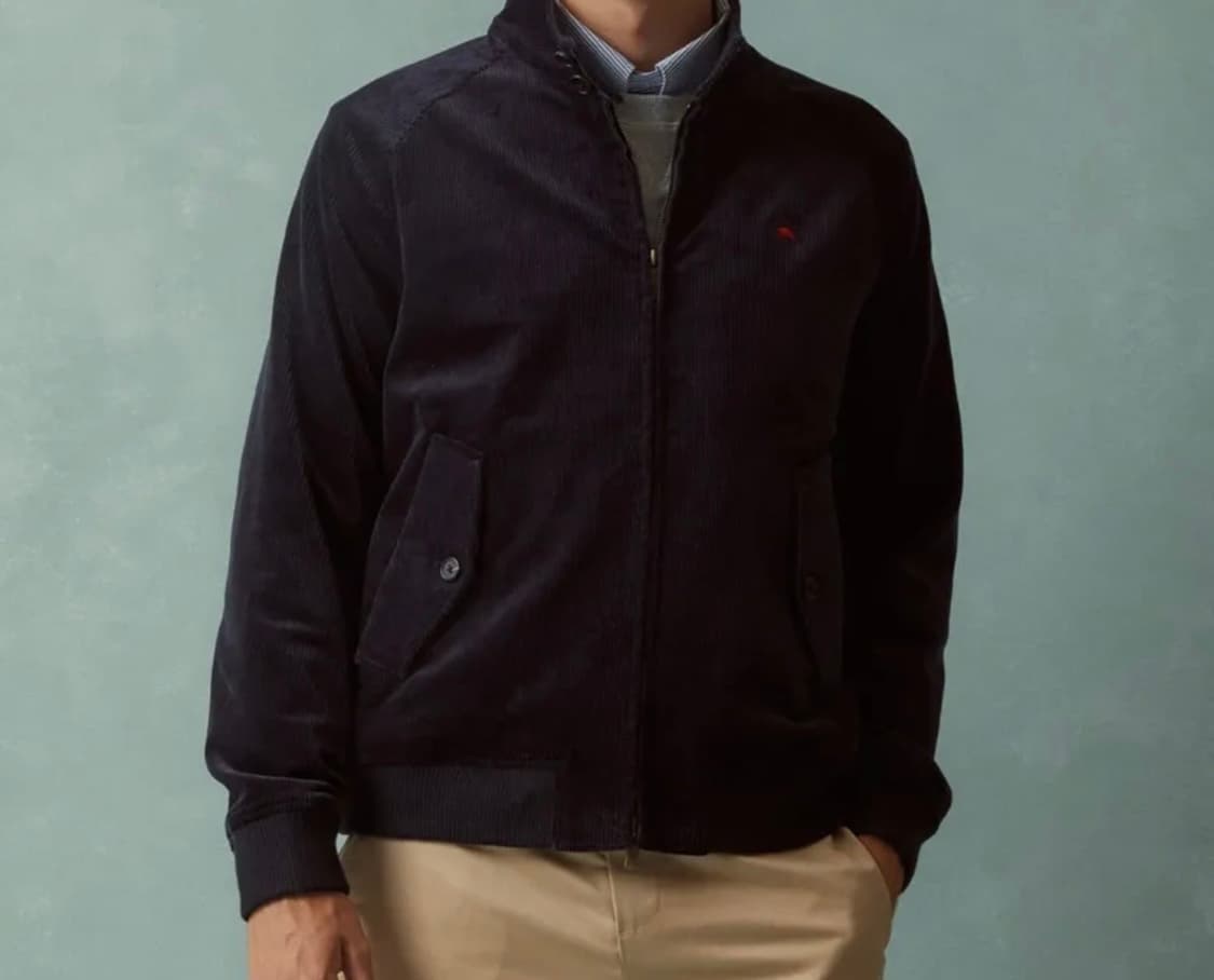 브룩스브라더스 코듀로이 헤링턴 점퍼(네이비) XL 상품이미지3