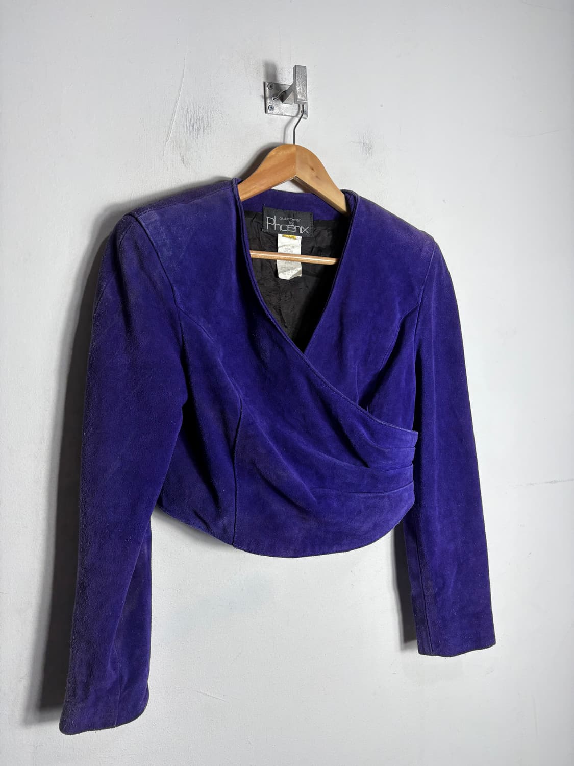 Phoenix usa 피닉스 퍼플 스웨이드 숏 자켓 상품이미지2