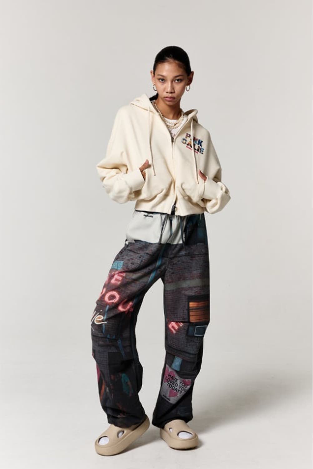 에즈이프캘리 CALIE CLUB PANTS GRAY (설현 바지) 상품이미지1