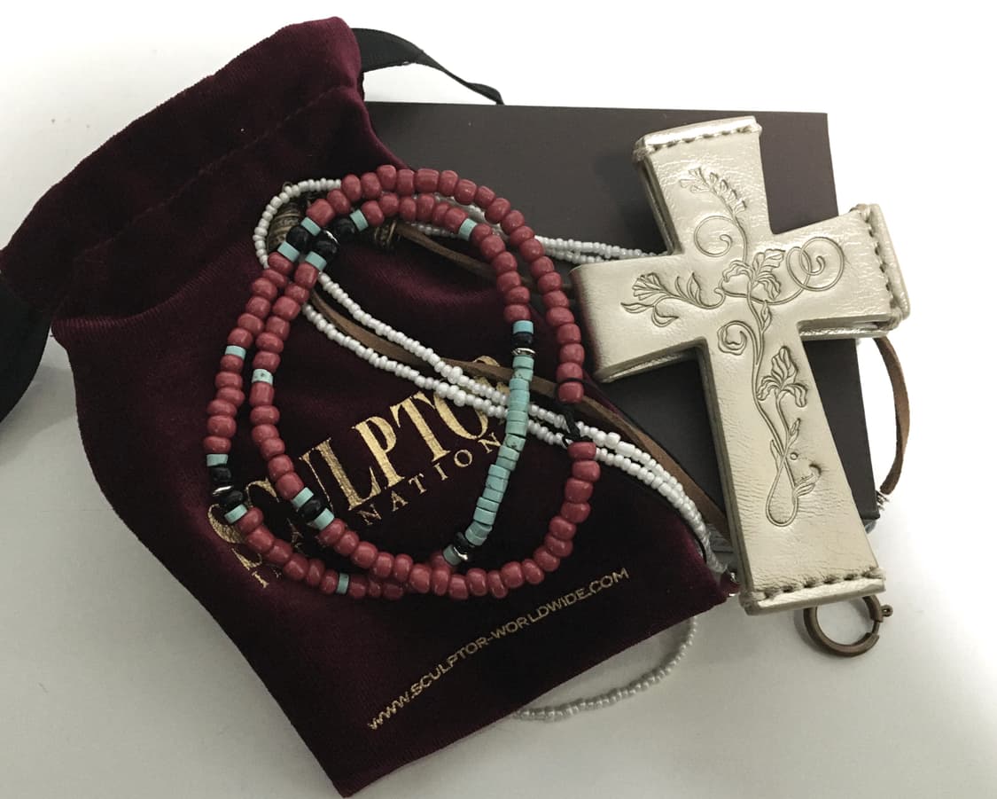 스컬프터 Cross Strap Layered Wallet Gold 상품이미지2