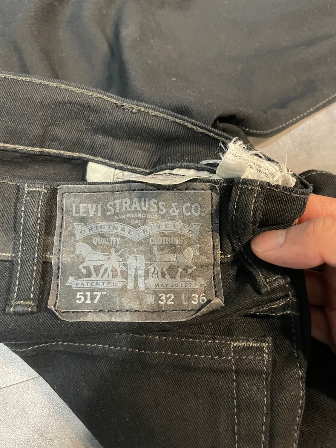 리바이스517 블랙진 (33“) 상품이미지3