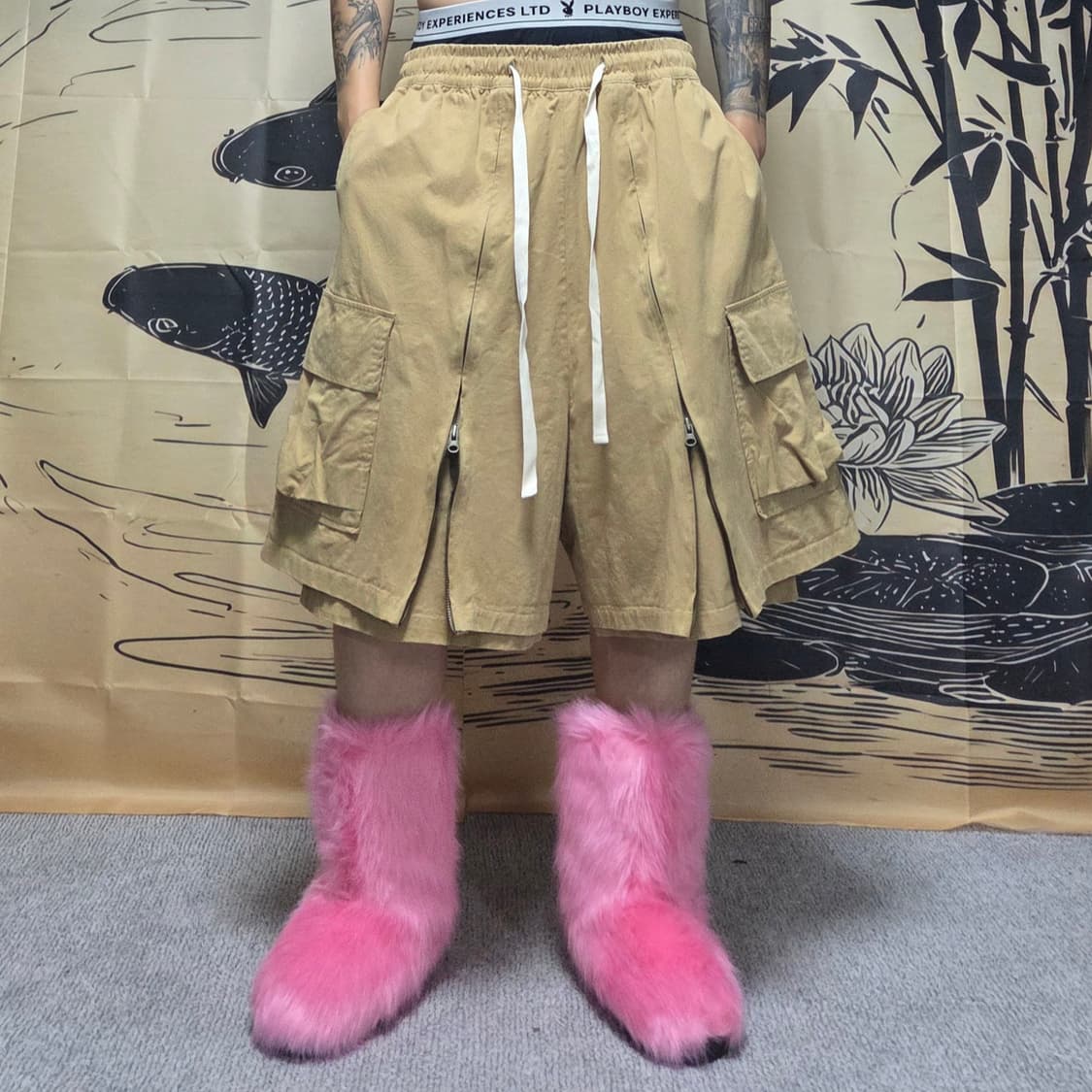 아조바이아조 레이어드 집업 팬츠 상품이미지5