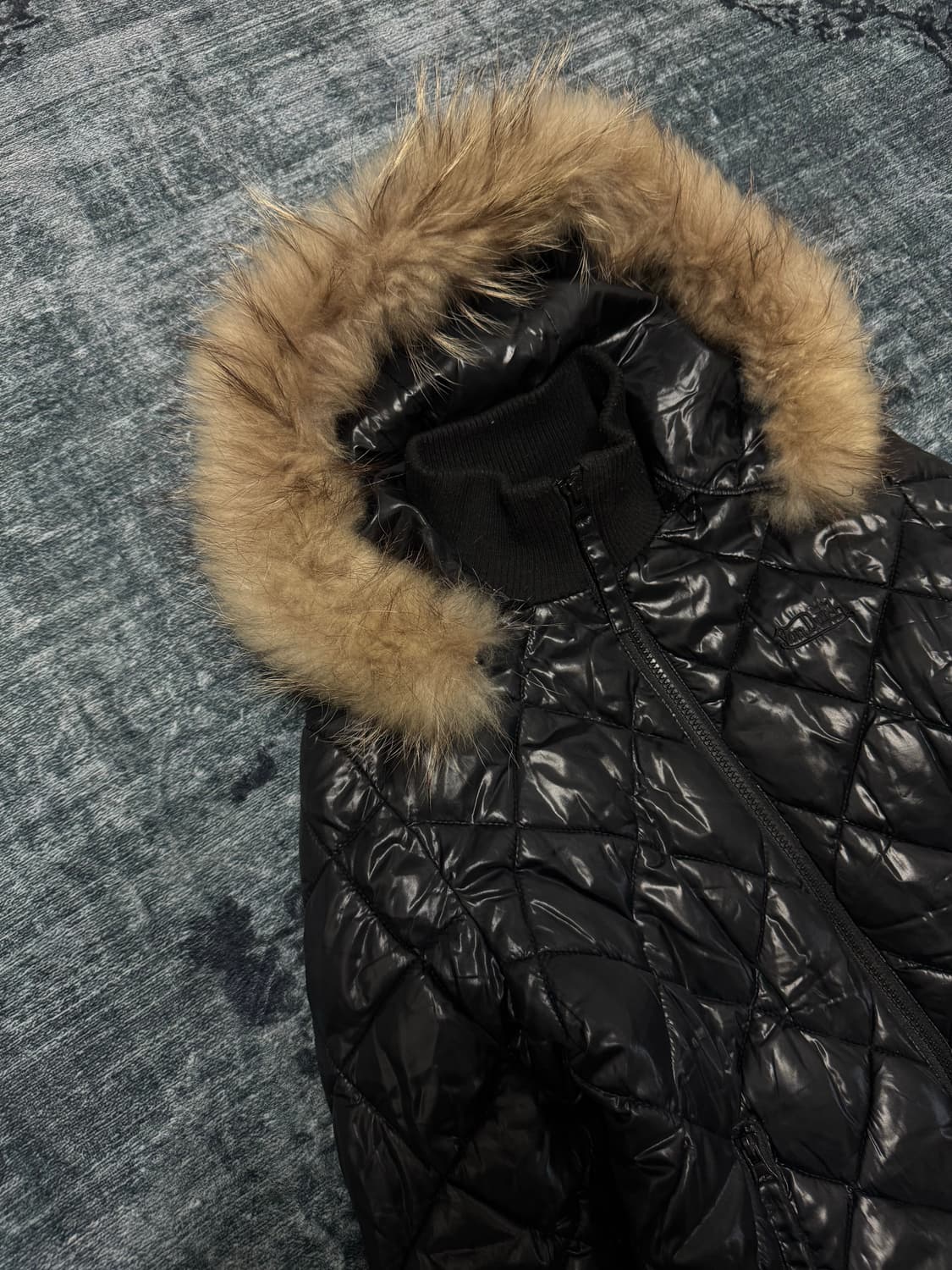 Von dutch 00s y2k qualting fur jacket 상품이미지2