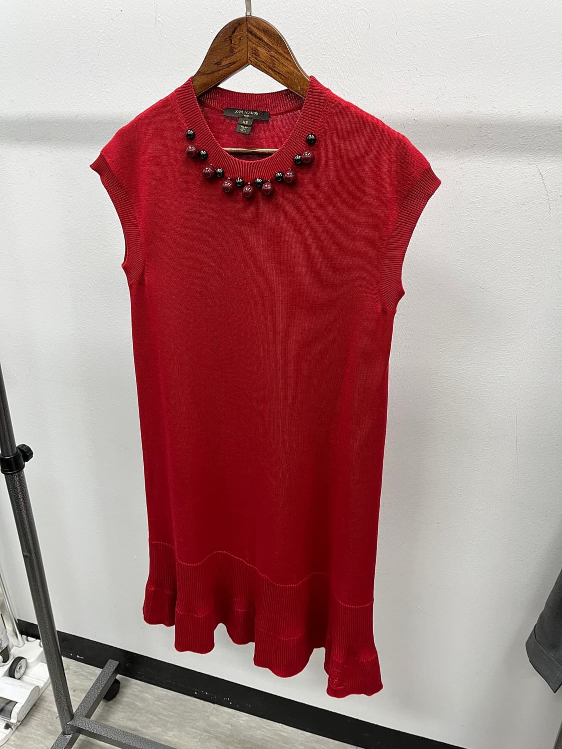 여) 루이비통 비즈 레드 원피스  상품이미지1