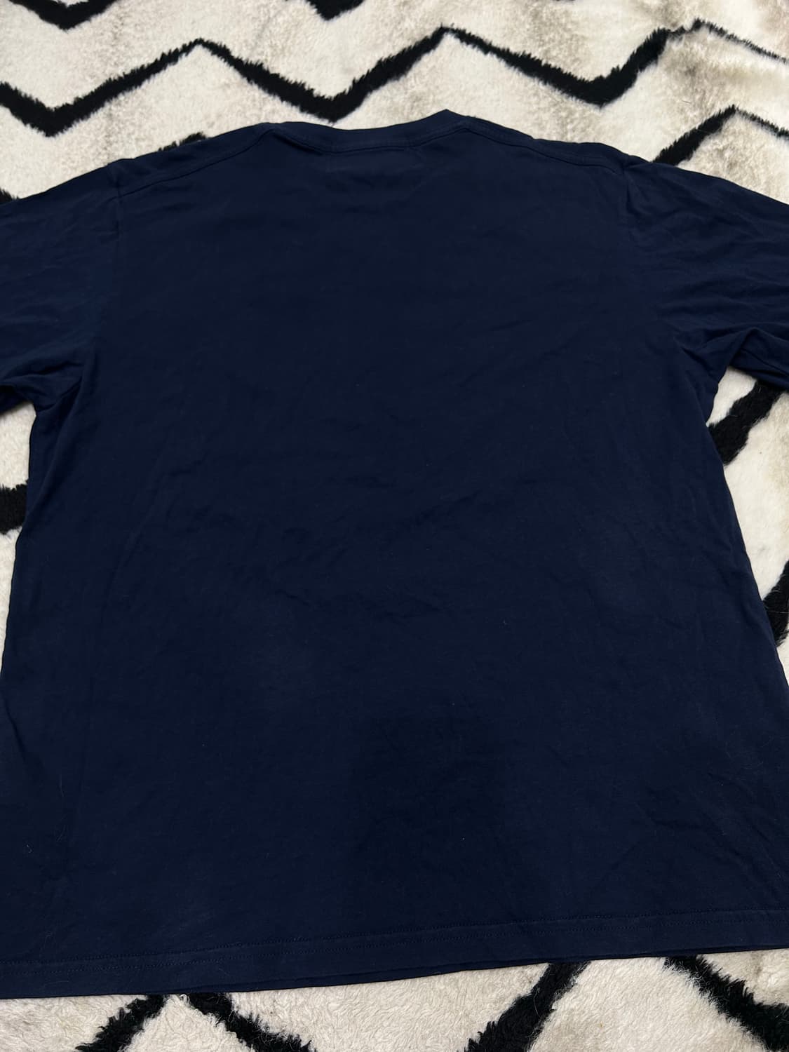 [XL]세터 레트로 그래픽 반팔/네이비 상품이미지3