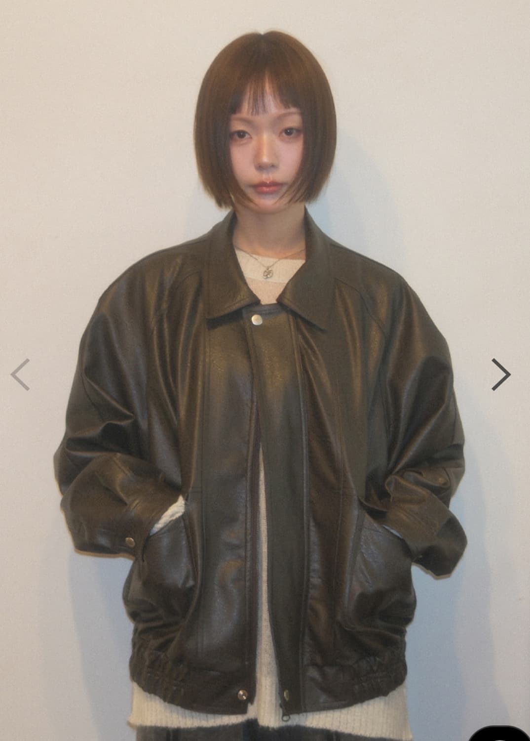ason 애즈온 RILT LEATHER JACKET / BROWN 상품이미지5