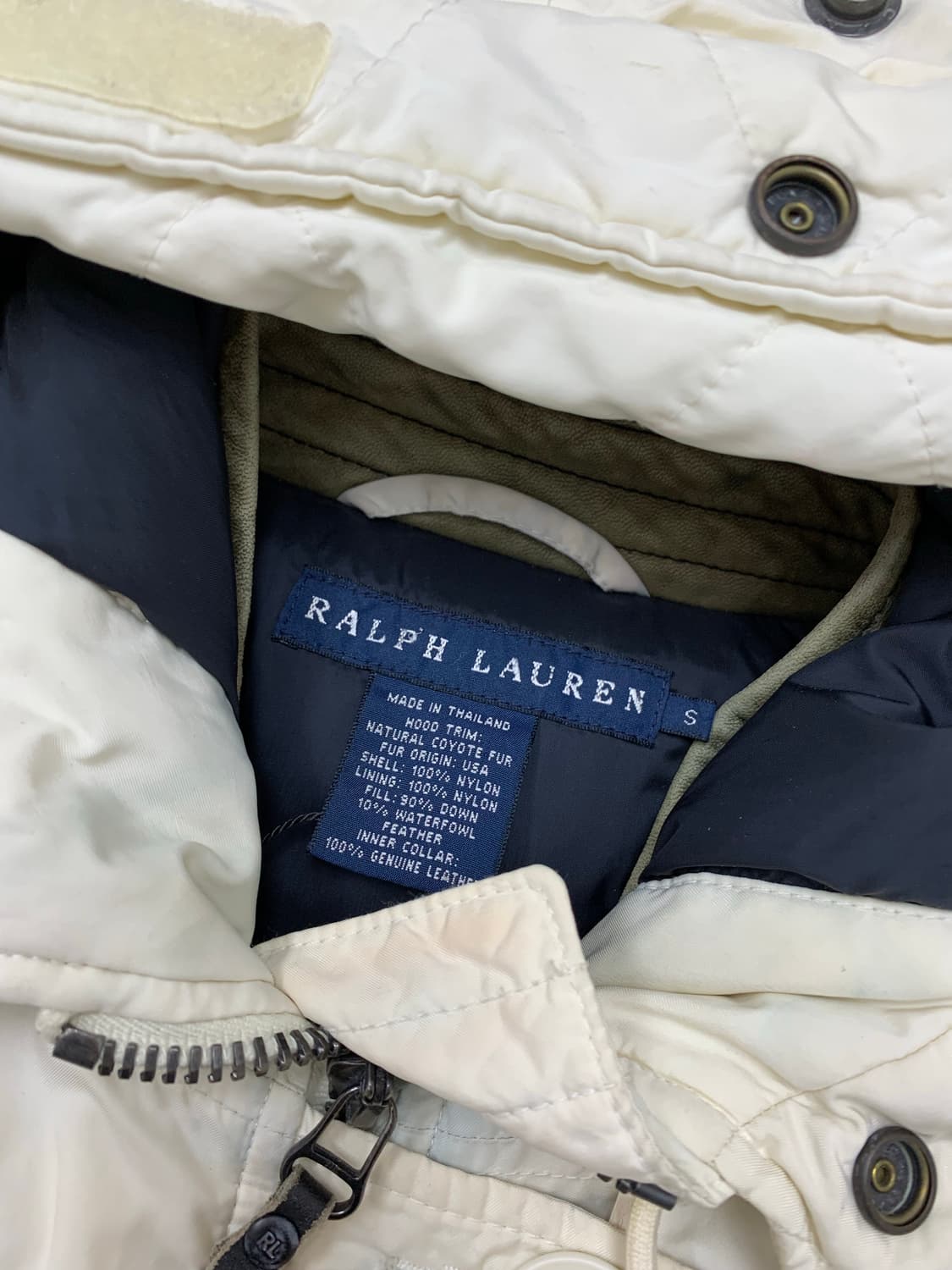 폴로 랄프로렌 화이트 포켓 디테일 패딩 #209 상품이미지7