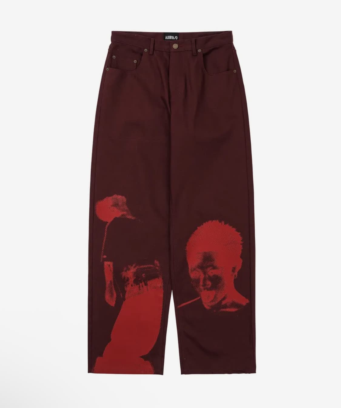 아조바이아조 버건디 팬츠 바지 XL 상품이미지1